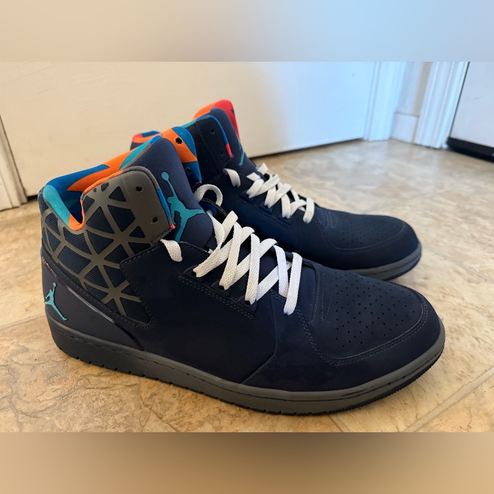 Nike Air Jordan 1 Flight 3 Men’s Sz 13 Hi Top Sneakers 743188-415 Blue